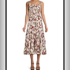 Joie Jailene Smocked Tiered Dress Size S